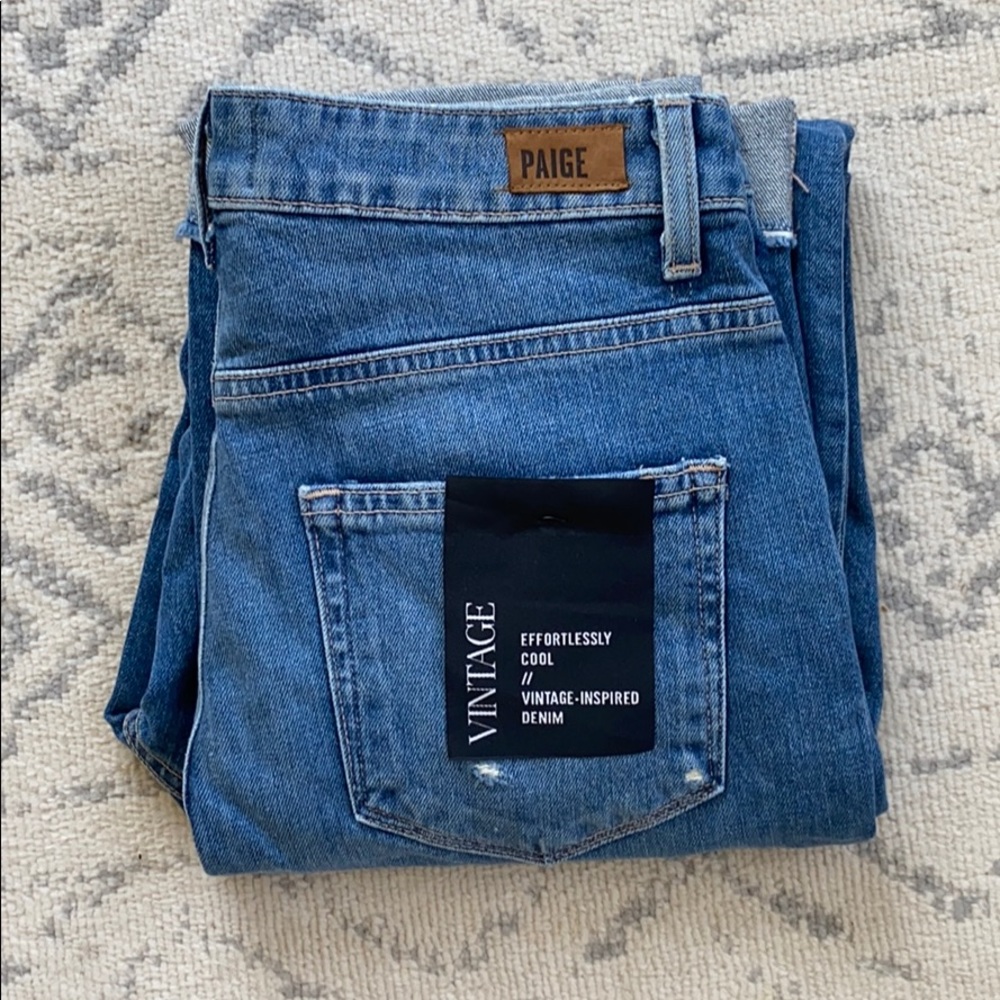NWT Paige High-Rise Sarah Straight Jeans - Size 27